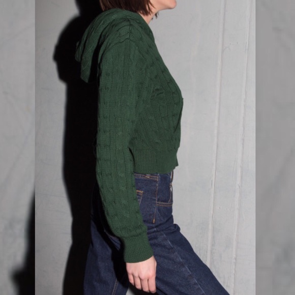 Brandy Melville Dark Green Crystal Knit 